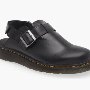 Dr. Martens Jorge II Black Leather Slingback Mules Men's Size 12 M NEW Urban